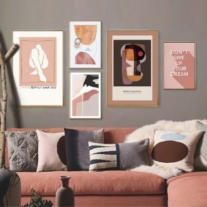 Abstract Europe Style Geometry Canvas Painting Wall Art POP Pictures for Gallery Living Room Interior Home Decorations