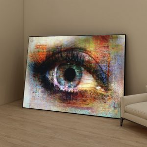 Abstract Eyes Texture Street Art Pictures Eyes Art Canvas Painting Wall Art Pictures for Living Room Home Decor (No Frame)