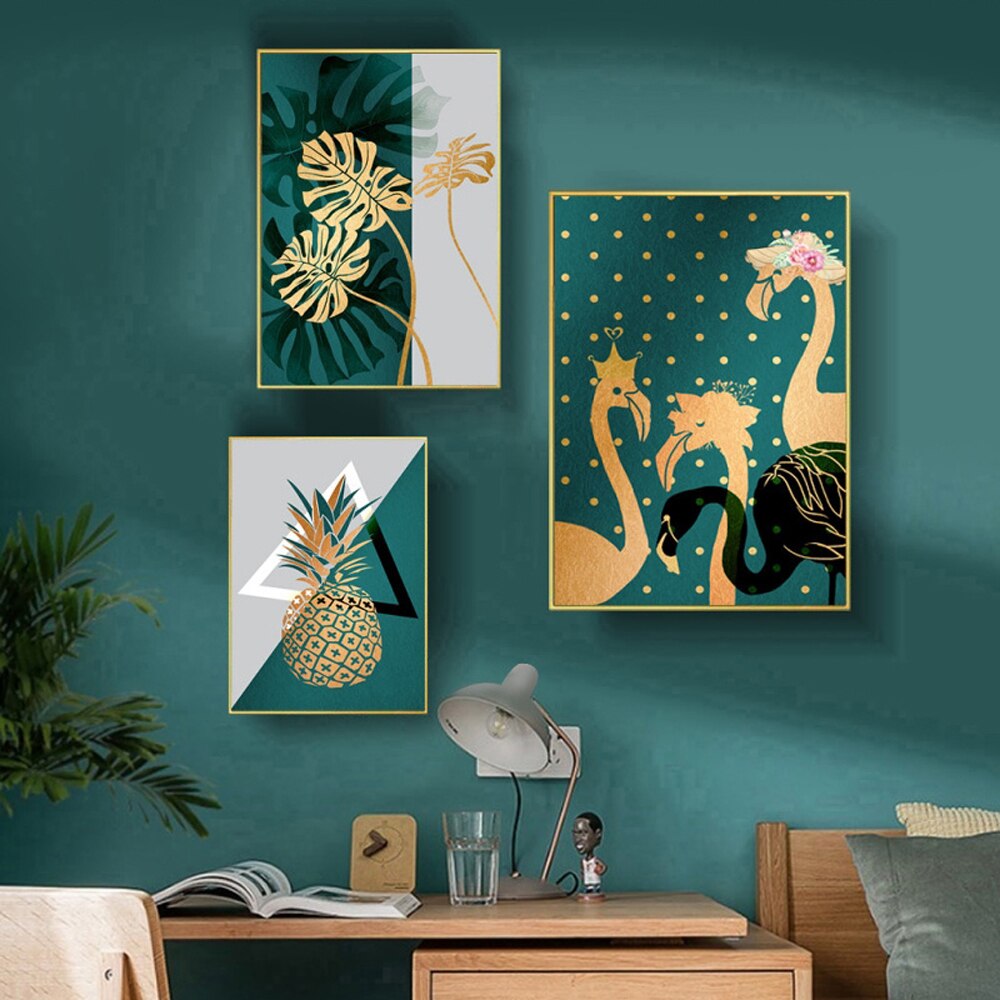 Abstract-Green-And-Gold-Pineapple-Canvas-Poter-Print-Modern-Geometry-Plant-Painting-Large-Leaf-Home-Wall-2.jpg