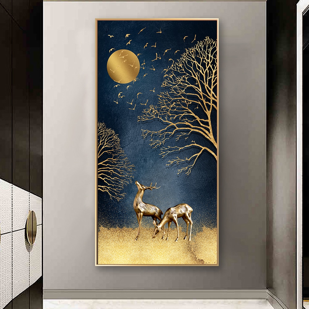 Abstract-Landscape-Art-Blue-Sky-and-Golden-Elk-Canvas-Painting-Wall-Art-Pictures-for-Living-Room-2.jpg
