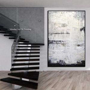 Abstract Modern Dreamy Color Canvas Painting Fashion Golden Poster Hand Painted For Living Room Asile Bedroom Wall Art