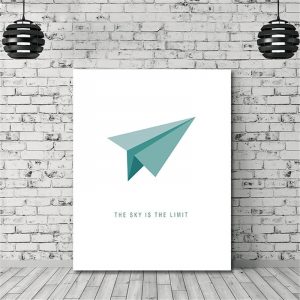 Abstract Paper Plane Modern Minimalism Art icture Nordic Canvas Painting Wall Print Picture For Bedroom Office Home Decor Poster