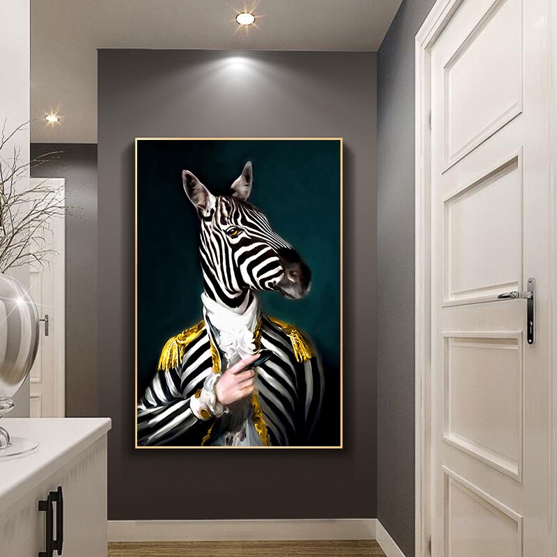 Abstract-Portrait-Canvas-Painting-Posters-and-Prints-Wall-Art-Zebra-Head-and-Human-Body-Pictures-for-1.jpg