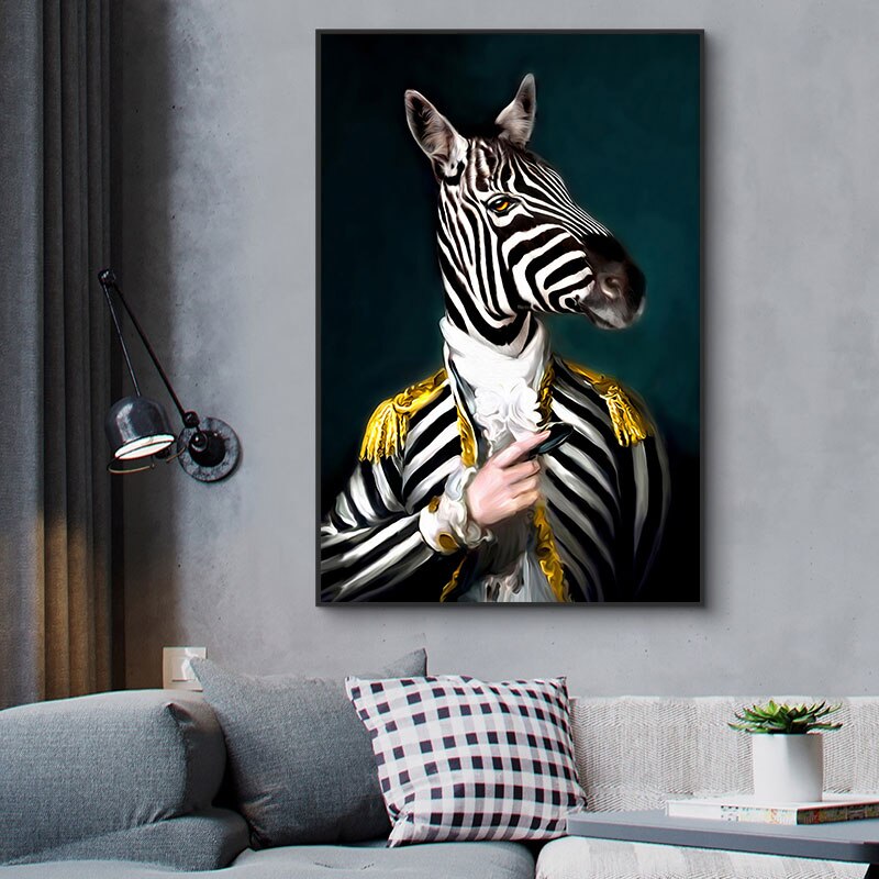 Abstract-Portrait-Canvas-Painting-Posters-and-Prints-Wall-Art-Zebra-Head-and-Human-Body-Pictures-for-2.jpg