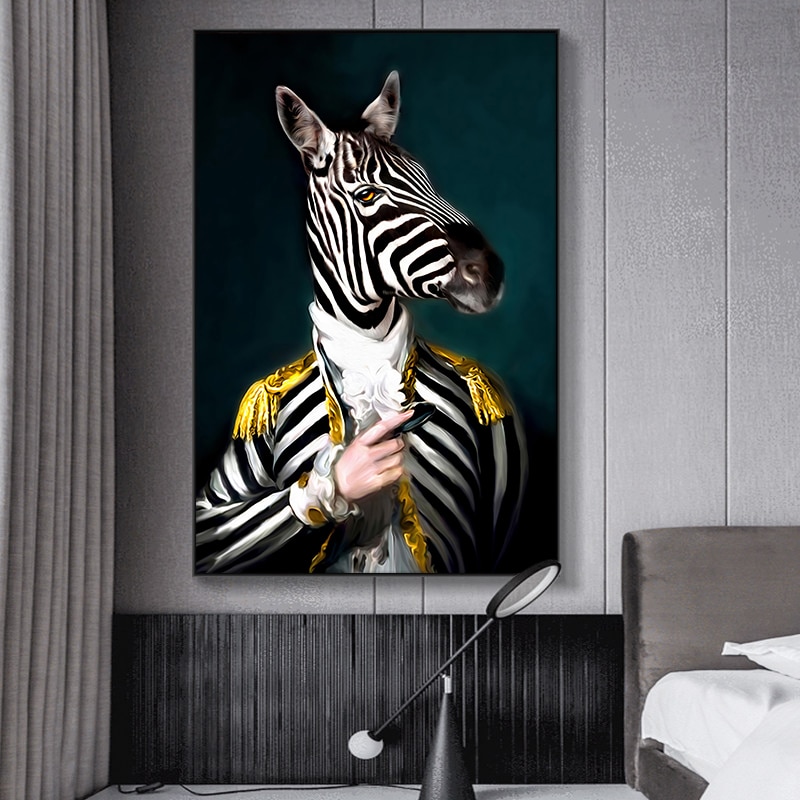 Abstract-Portrait-Canvas-Painting-Posters-and-Prints-Wall-Art-Zebra-Head-and-Human-Body-Pictures-for-3.jpg