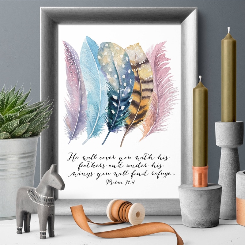 Abstract-Quotes-Art-Home-Decor-Wall-Picture-Bible-Verse-Psalm-91-4-Poster-Canvas-Print-Painting-3.jpg