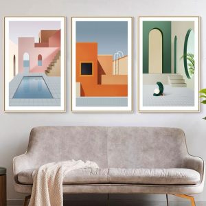 Abstract Still Life Scandinavia Geometric Wall Art Canvas Painting Posters and Prints Pictures for Dining Room House Decor