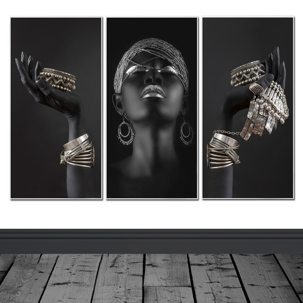 African-Art-Black-Woman-With-Golden-Jewellery-Wall-Painting-Posters-And-Prints-Wall-Art-Canvas-Picture-3.jpg