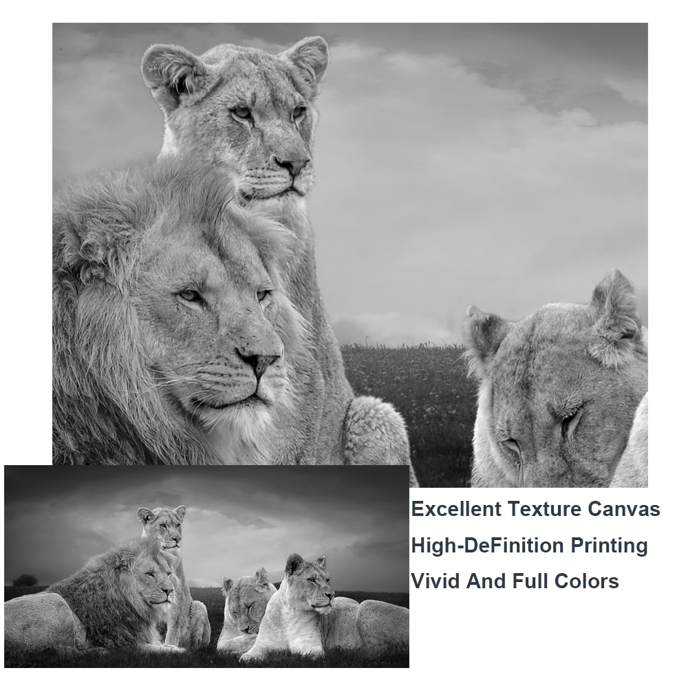 African-Lions-Family-Black-And-White-Canvas-Art-Posters-And-Prints-Lions-Animasl-Canvas-Paintings-On-3.jpg