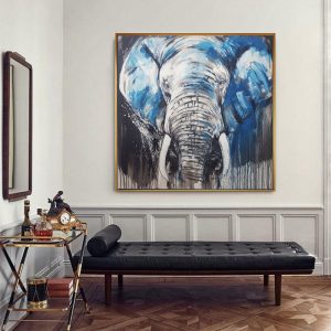 Animal Elephant Paintings Abstract Art Canvas Printed Pictures For Living Room Wall Art Animal Decorative Pictures Unframed