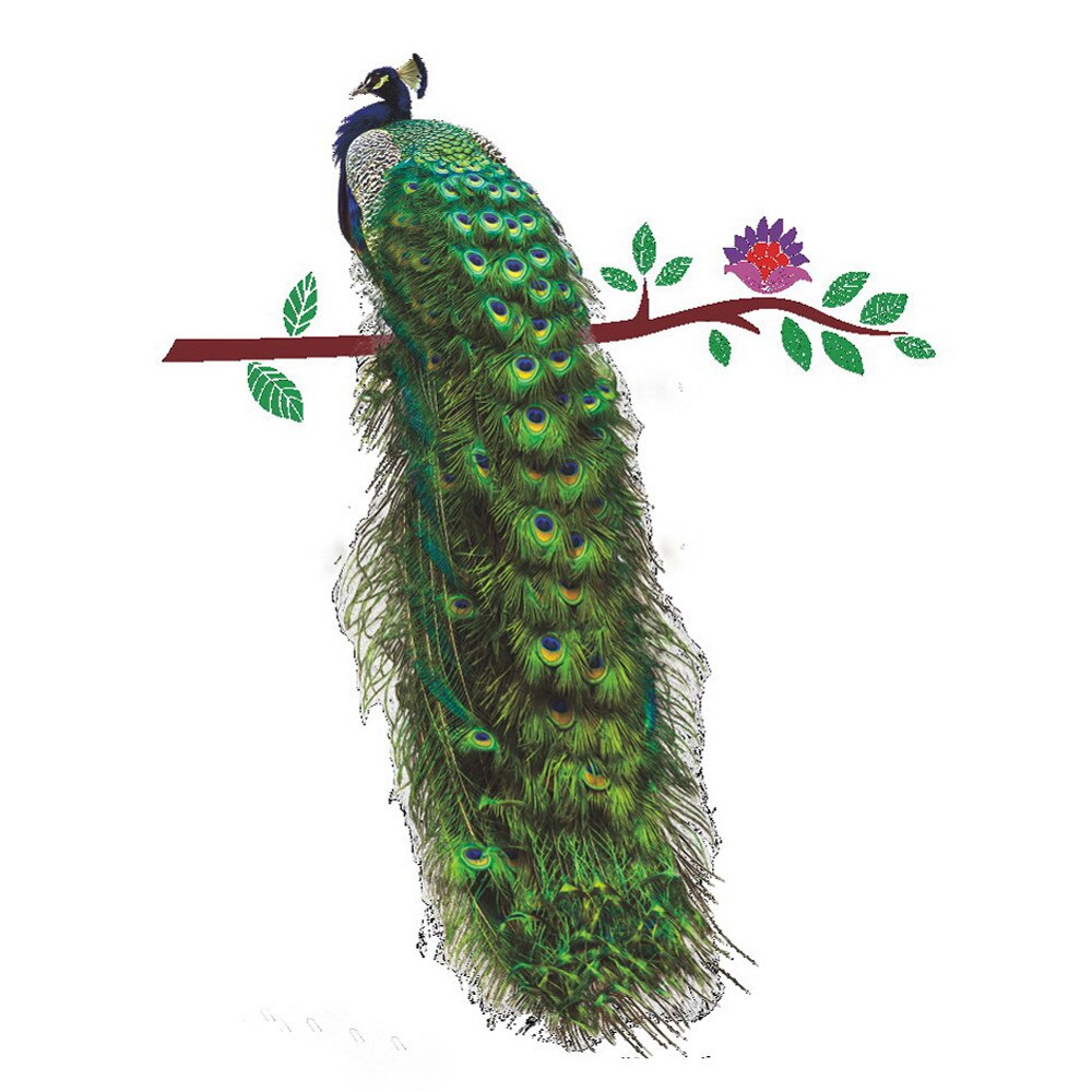 Animals-Peacock-On-Branch-Feathers-Wall-Stickers-3D-Vivid-Wall-Decals-Home-Decor-Art-Decal-Poster.jpg
