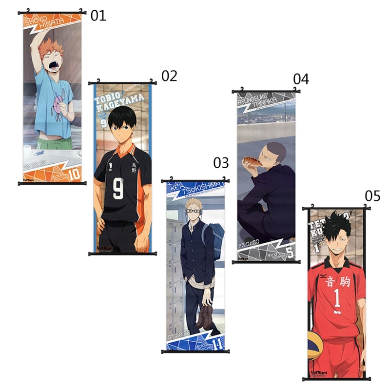 Anime Poster Haikyuu Season 4 Characters Canvas Art Posters and