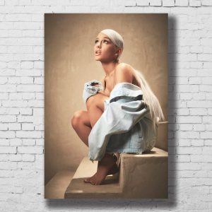 Ariana Grande Pop Music Singer Poster Wall Art Canvas Print Painting 30x45 60x90 Decoration Picture Wallpaper Living Room Decor