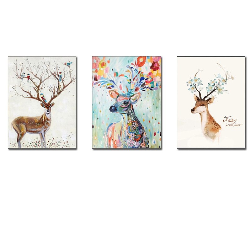 Art-Canvas-Painting-Nordic-Animal-Deer-Trees-and-Flowers-Picture-Print-and-Posters-Graffiti-Art-for-2.jpg