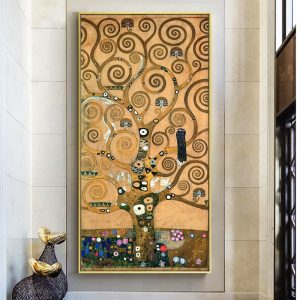 Artist Gustav Klimt life Tree Oil Painting on Canvas Posters and Prints Cuadros Wall Art Pictures For Living Room Home Decor