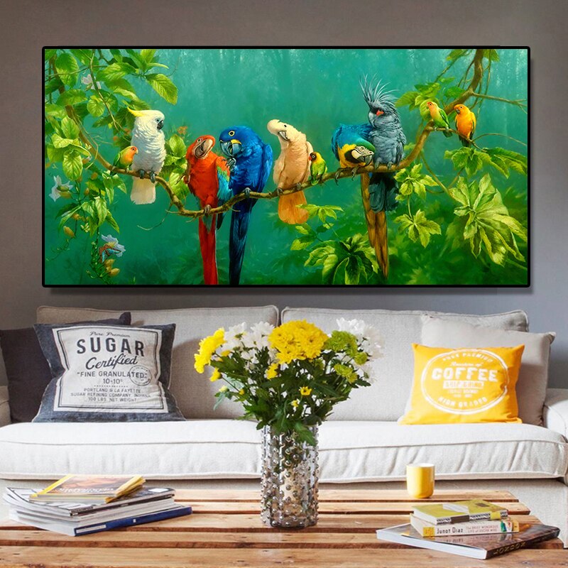 Artistic-Parrot-Bird-on-Branches-Wood-Landscape-Oil-Painting-on-Canvas-Poster-Print-Wall-Art-Picture-4.jpg
