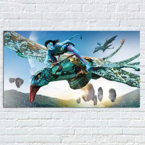 Avatar 2 2021 Movie Poster, Neytiri Wall Poster, Modern Fabric Art Prints Home Living Bedroom Wall Decor
