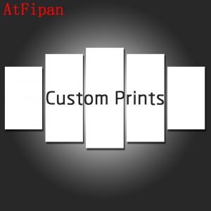 B- CM 01 Home Decor Canvas Painting 5Pcs Custom Prints Wall Art Pictures For Living Room Oil Cuadros Decor Modular Poster