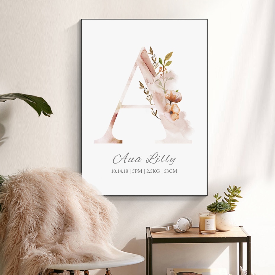 Baby-Girl-Nursey-Newborn-Birth-Stats-Pink-Personalized-Initial-Name-Canvas-Painting-Poster-Print-Wall-Art-1.jpg