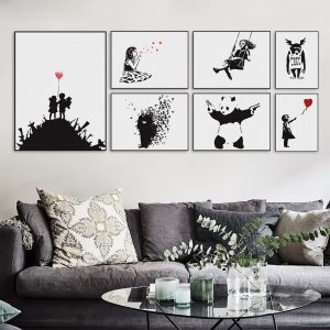 Banks Series Photo Poster Bedroom Living Room Black and White Decorative Painting children's room School wall art canvas