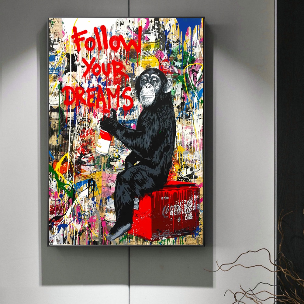 Banksy-Graffiti-Art-Abstract-Canvas-Painting-Posters-and-Prints-Life-Is-Short-Chill-The-Duck-Out-7.jpg