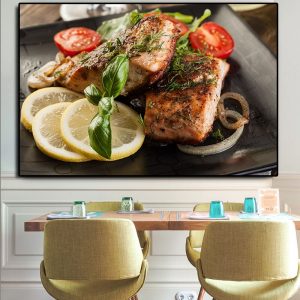 Barbecue Grains Spices Vegetables Kitchen Cooking Canvas Painting Posters and Prints Cuadros Wall Art Food Pictures Living Room