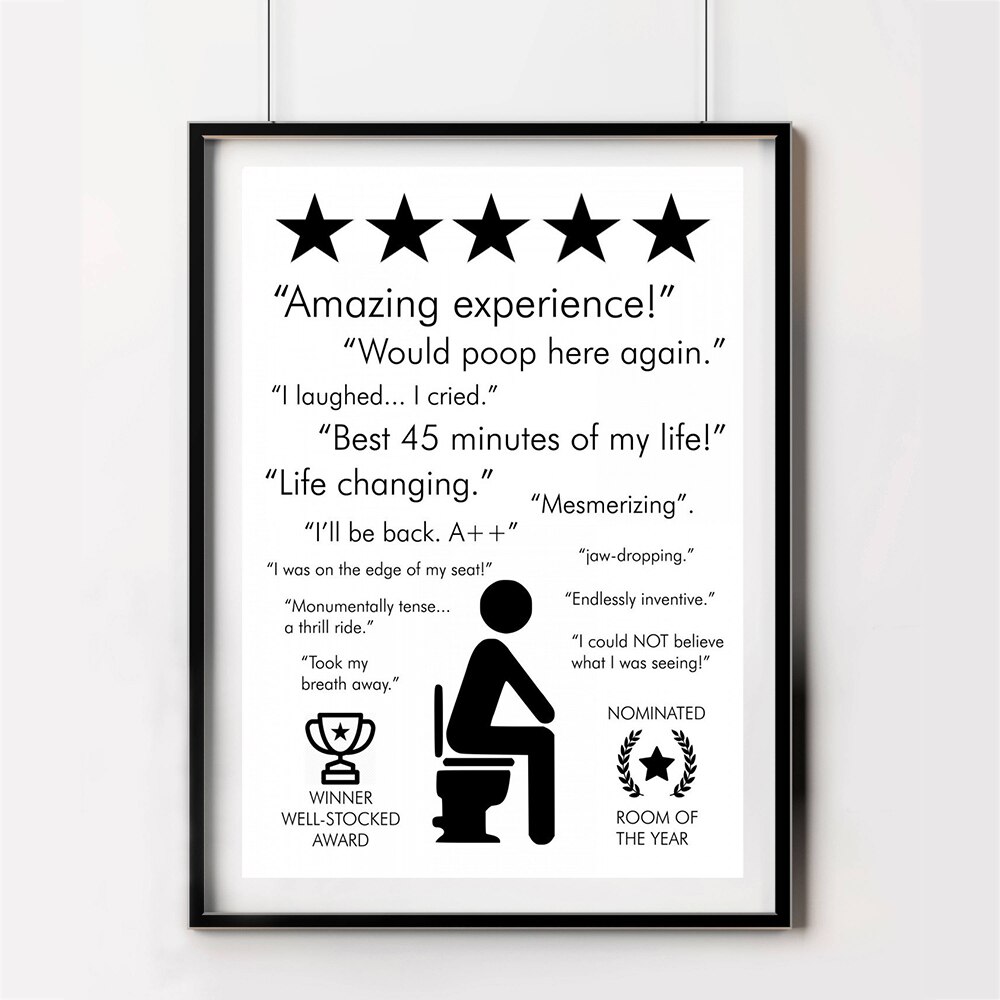 Bathroom-Quote-Sign-Print-Black-White-Poster-Amazing-Experience-Would-Poop-Here-Again-Toilet-Art-Canvas-4.jpg