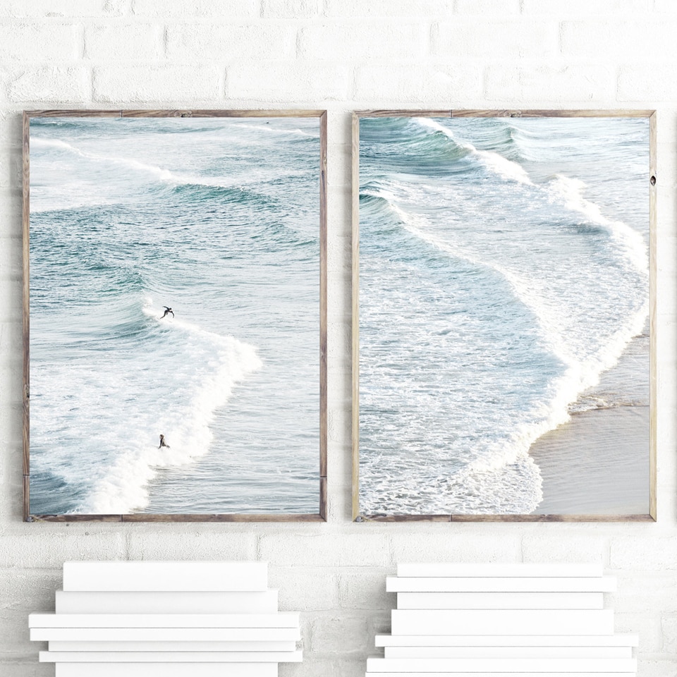 Beach-Coastal-Landscape-Posters-Prints-Large-Ocean-Blue-Wave-Surf-Wall-Art-Canvas-Painting-Photography-Picture-1.jpg