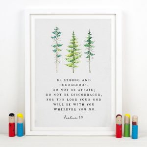 Bible Verse Baptism Gift Poster Wall Art Canvas Painting Picture Inspirational Scripture Quotes Prints Nursery Wall Decor