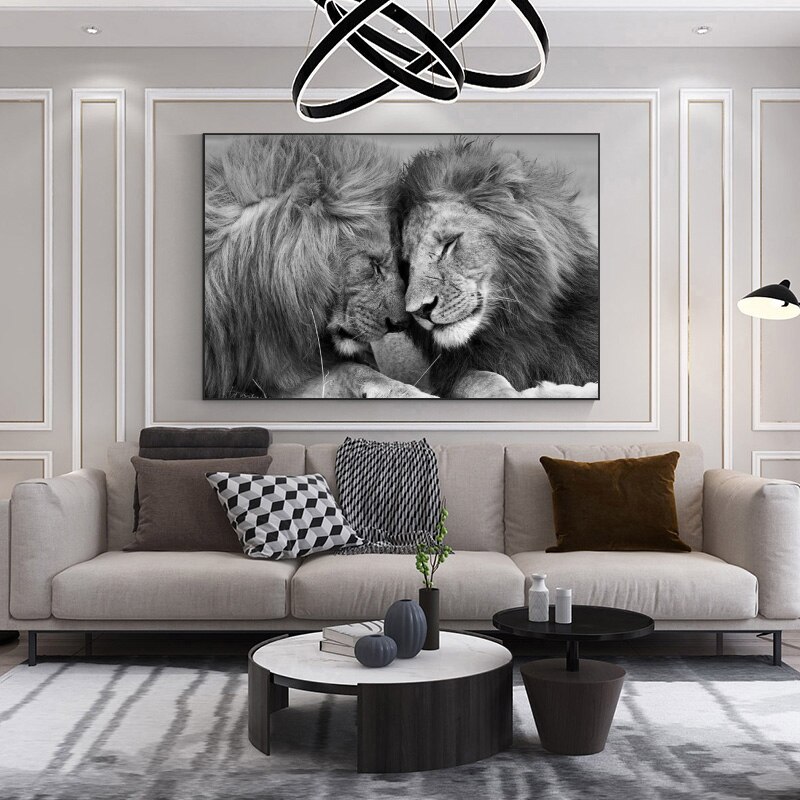 Black-African-Lions-Canvas-Paintings-on-The-Wall-Nordic-Style-Lion-Head-To-Head-Posters-and-3.jpg