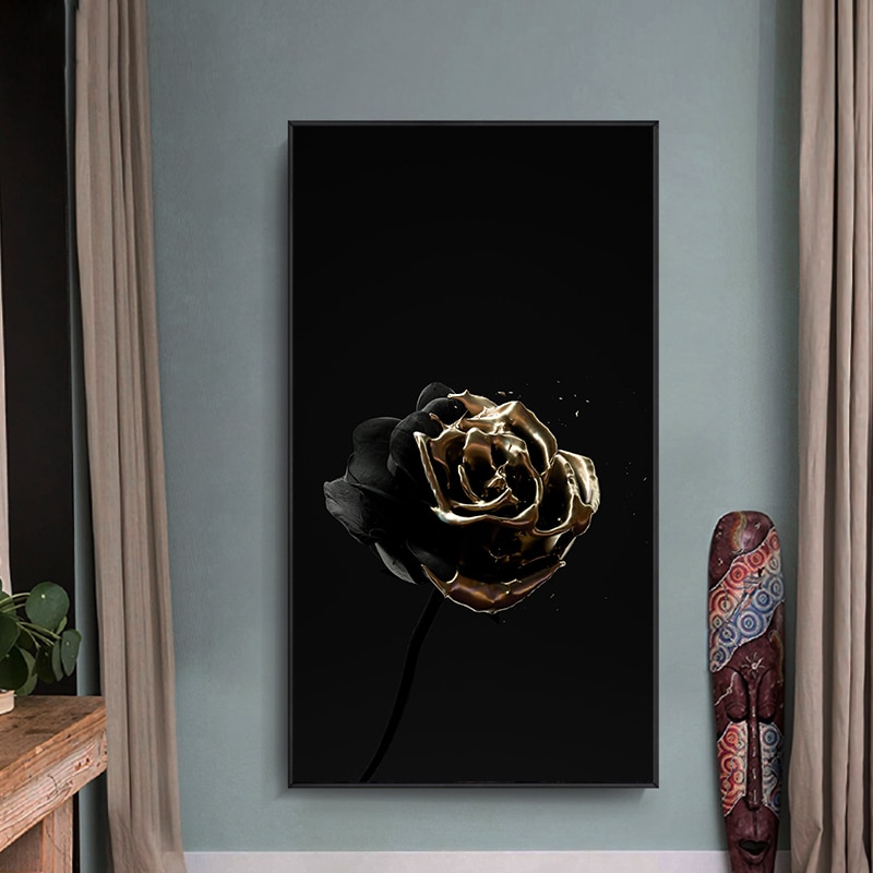 Black-Gold-Modern-Abstract-Skull-Flower-Modern-Canvas-Painting-Posters-Prints-Wall-Art-Picture-for-Living-2.jpg