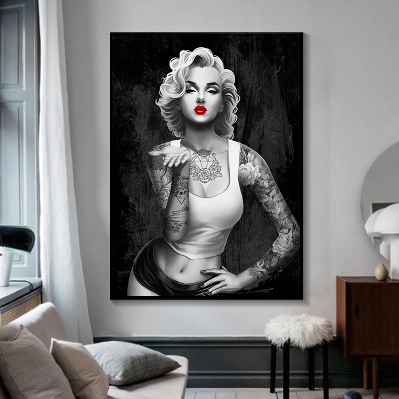 Black-White-Marilyn-Monroe-Art-Canvas-Painting-Portrait-Poster-and-Prints-Hip-Hop-Tattoos-Girl-Wall-4.jpg