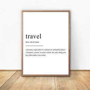 Black White Posters Travel Quotes Wall Art Canvas Prints Pictures Nordic Wall Decoration Children Room Canvas Art Paintings