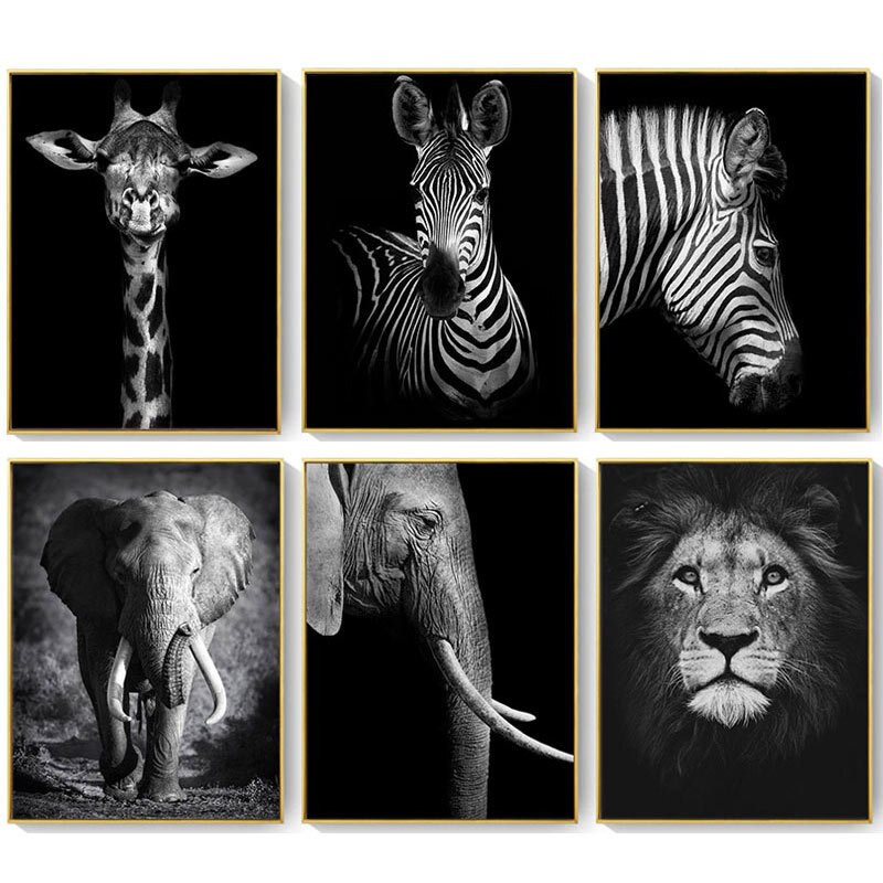 Black-and-White-Canvas-Painting-Animal-Wall-Art-Lion-Elephant-Deer-Zebra-Poster-Wall-Picture-Decorative.jpg
