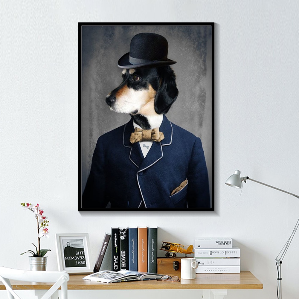 Black-and-White-Dog-Cat-Wolf-Fox-Canvas-Painting-Posters-Prints-Wall-Art-Picture-Wearing-a-3.jpg