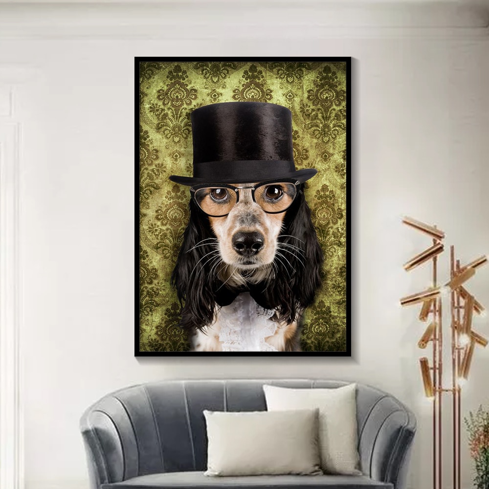 Black-and-White-Dog-Cat-Wolf-Fox-Canvas-Painting-Posters-Prints-Wall-Art-Picture-Wearing-a-4.jpg