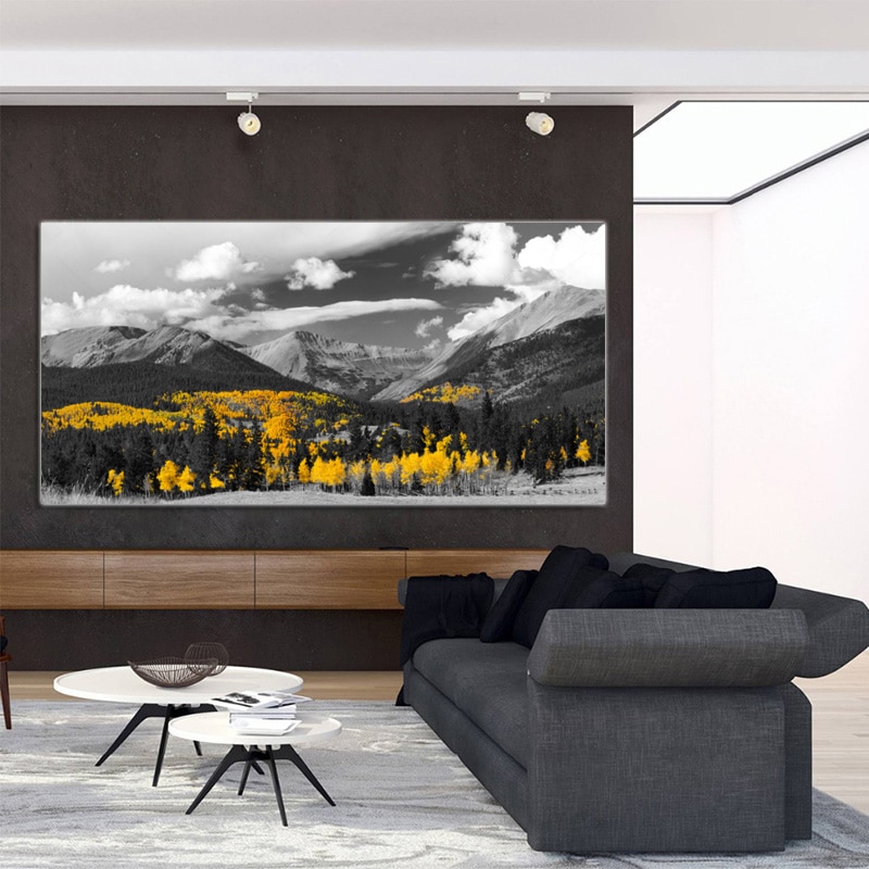 Black-and-White-Landscape-Posters-and-Prints-Golden-Yellow-Trees-Mountain-Clouds-Canvas-Painting-Wall-Pictures-2.jpg