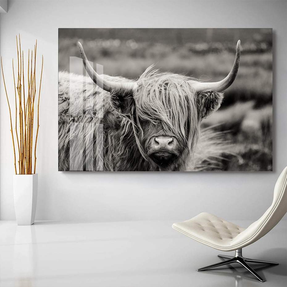 Black-and-White-Scottish-Highland-Yak-Canvas-Painting-Animals-Posters-and-Prints-Nordic-Wall-Art-Pictures.jpg