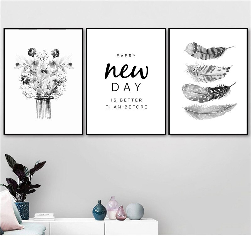 Black-and-White-Wall-Art-Rose-Flower-Art-Canvas-Painting-Feather-Quote-Posters-Prints-Minimalist-Pictures-2.jpg