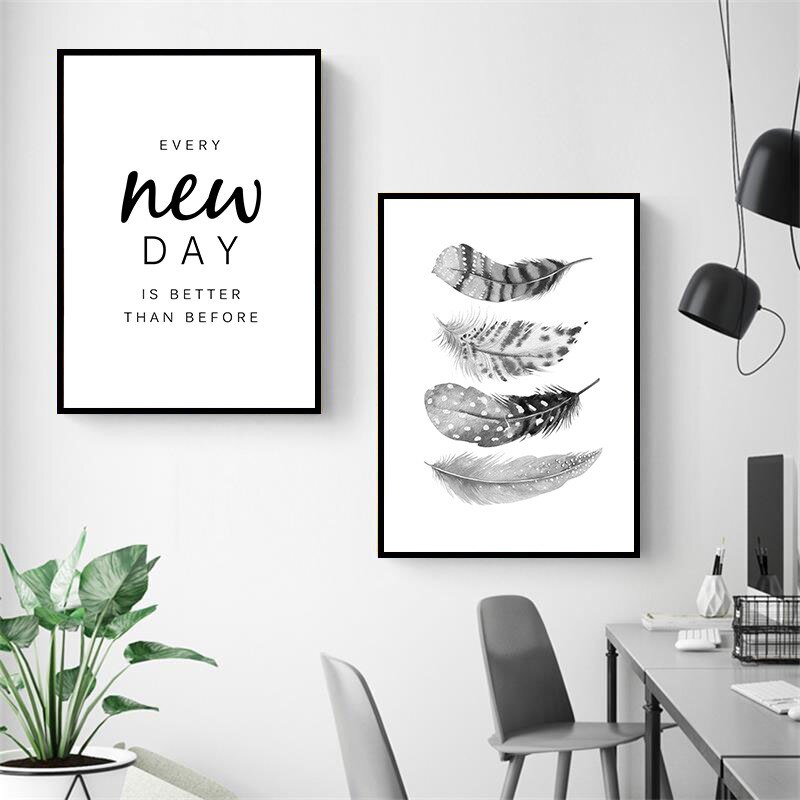 Black-and-White-Wall-Art-Rose-Flower-Art-Canvas-Painting-Feather-Quote-Posters-Prints-Minimalist-Pictures-4.jpg