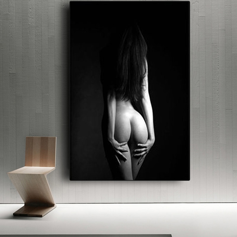 Black-and-white-sexy-nude-female-poster-living-room-bedroom-canvas-painting-decorative-painting-2.jpg