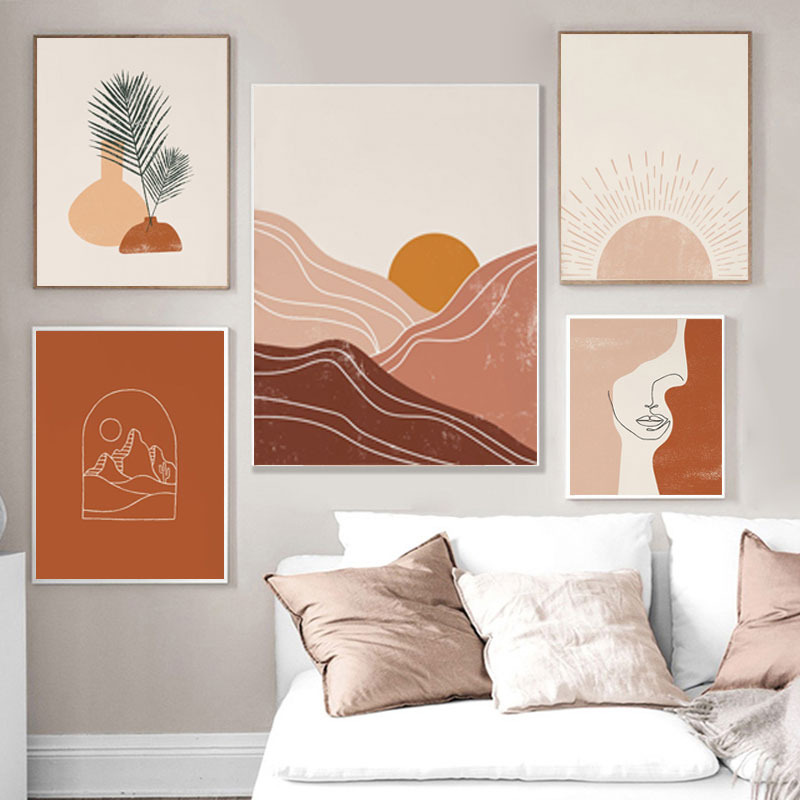 Boho-Art-Prints-Abstract-Landscape-Poster-Bundle-Line-Art-Women-Face-Gallery-Wall-Pictures-Horizon-Sun-1.jpg