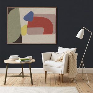 Buzart elephant abstract pattern with  Geometric figure art canvas posters for home wall decorations No Frame