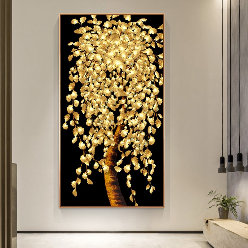 CFART-Golden-Tree-Oil-Painting-Money-Tree-Canvas-Poster-Print-Wall-Picture-Living-Room-Print-Art-2.jpg