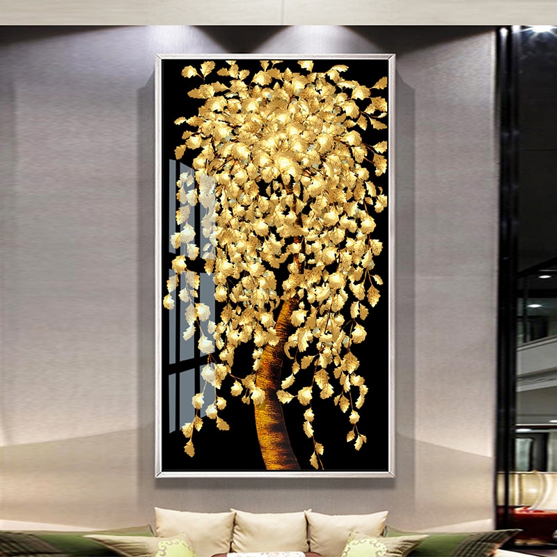 CFART-Golden-Tree-Oil-Painting-Money-Tree-Canvas-Poster-Print-Wall-Picture-Living-Room-Print-Art-3.jpg