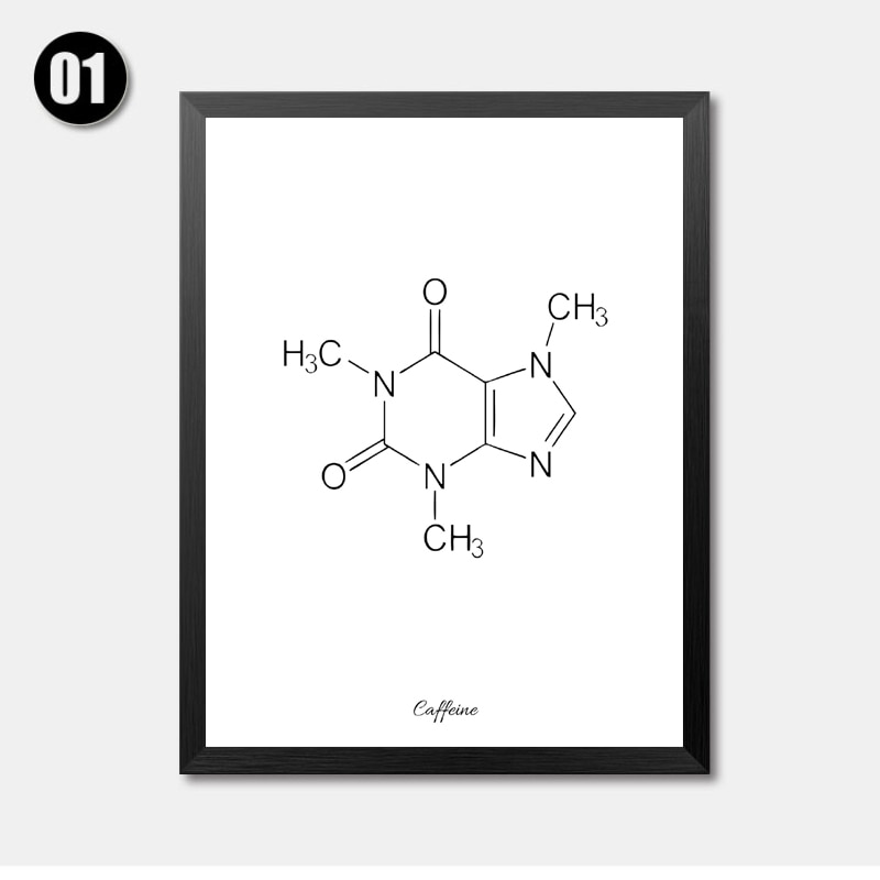 Caffeine-Molecule-Picture-Print-Coffee-Quote-Artwork-Black-White-Print-Poster-Chemical-Formula-Canvas-Painting-Wall-1.jpg