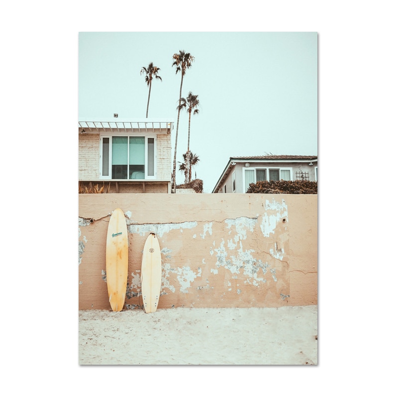 California-Surf-Art-Prints-Beach-Wall-Art-Summer-Print-Sunset-Landscape-Canvas-Painting-Surfboard-Boho-Decor-2.jpg
