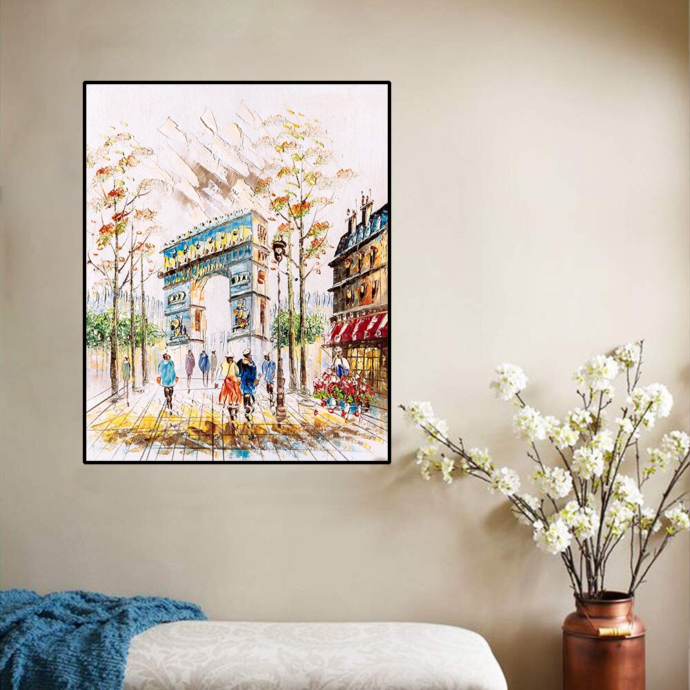 Canvas-Art-Oil-Painting-Arc-de-Triomphe-Tourists-Art-Poster-Picture-Wall-Decor-Modern-Home-Decoration.jpg
