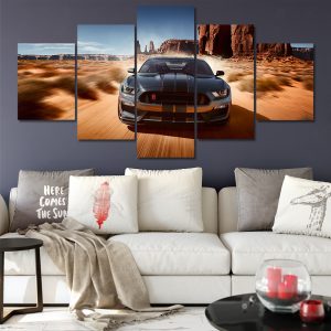 Canvas HD Prints Pictures Framework 5 Pieces Ford Mustang GT Car Paintings Home Wall Art Decor Posters