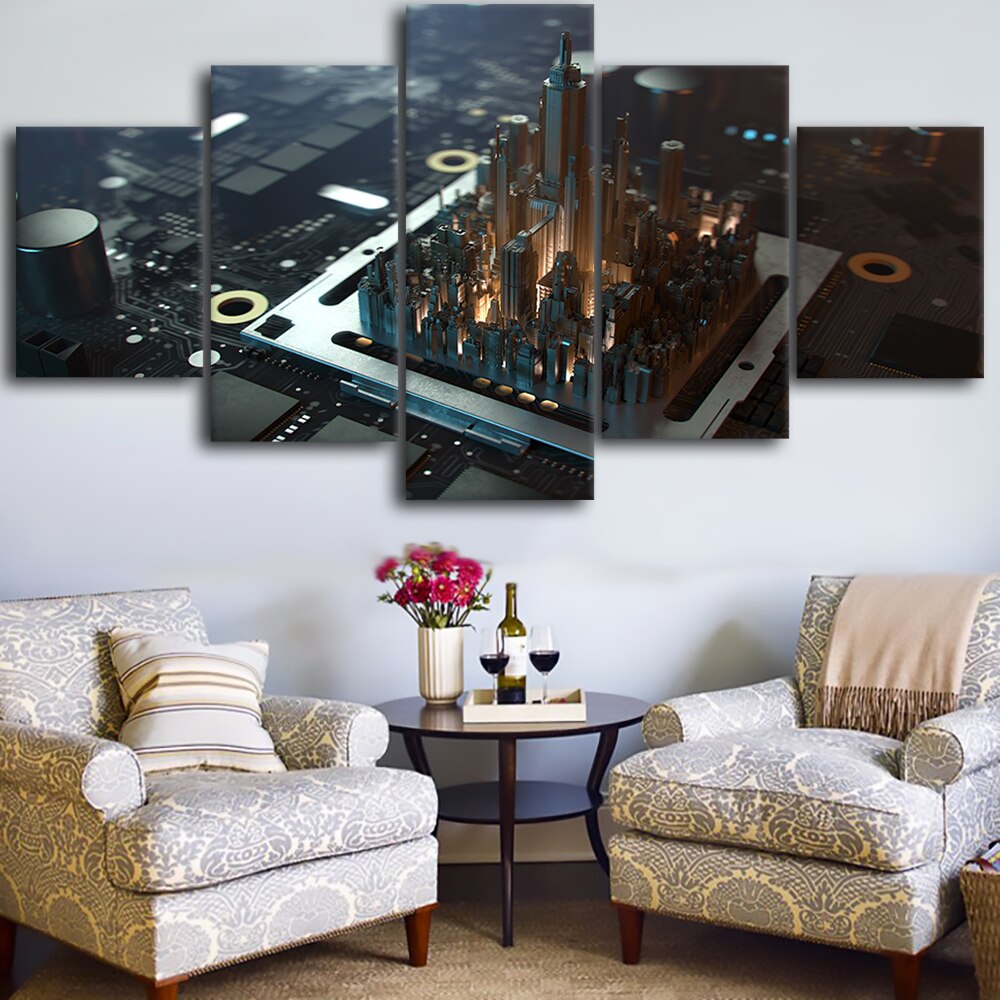 Canvas-HD-Prints-Pictures-Framework-5-Pieces-Sci-Fi-CPU-City-Paintings-Home-Wall-Art-Decor-4.jpg